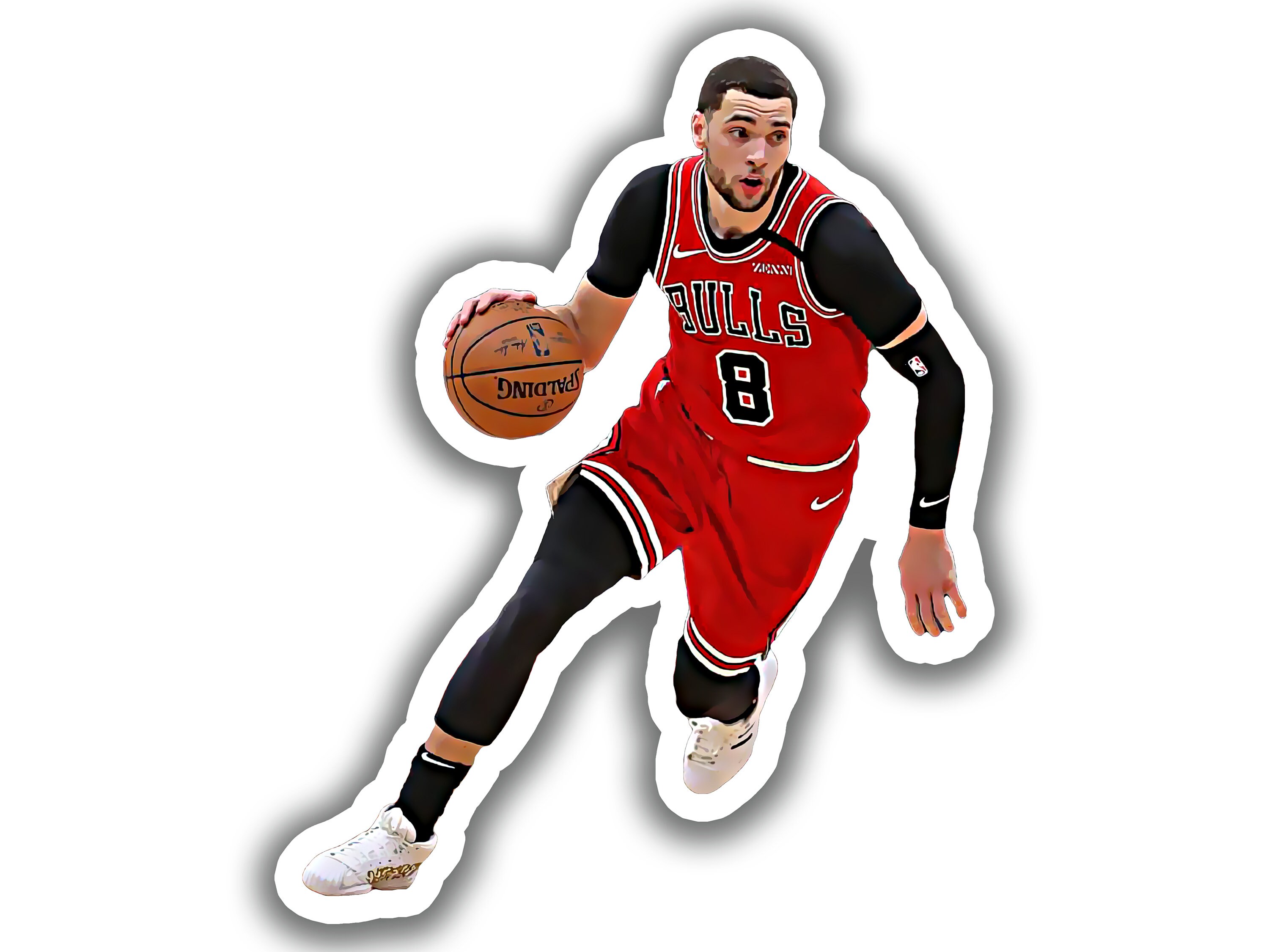 Discover Zach Lavine Sticker | 2021-2022 Chicago Bulls Sticker