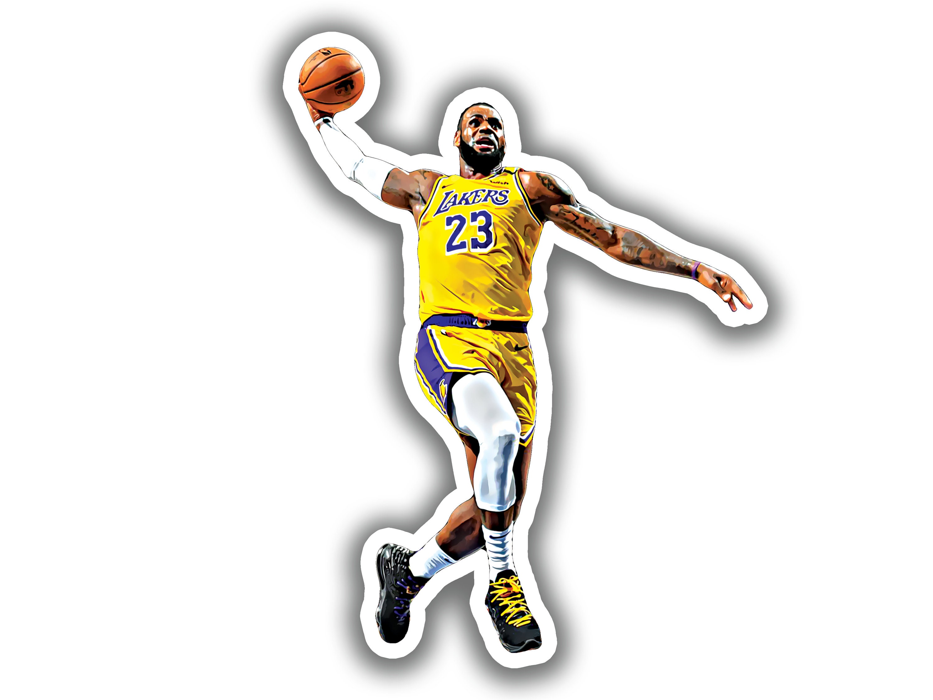 Discover LeBron James Sticker | Los Angeles Lakers
