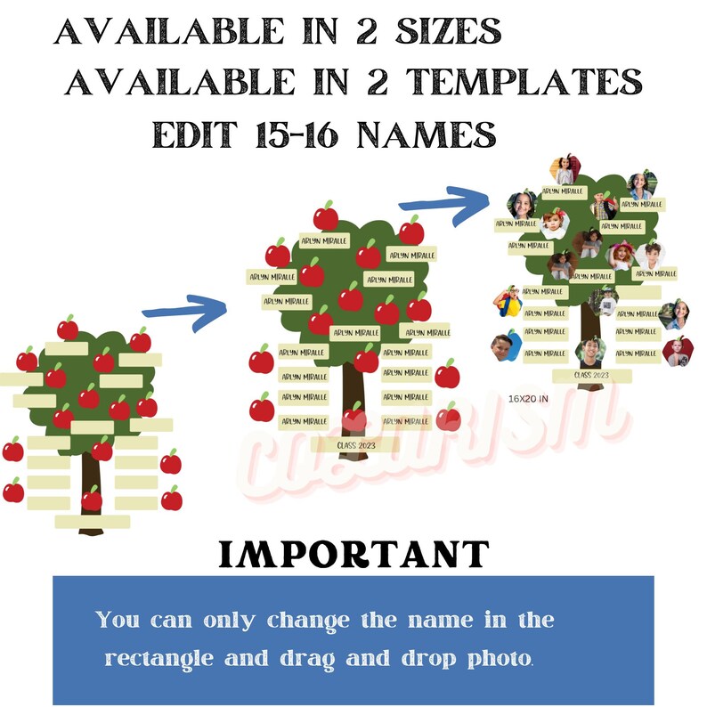 Personalized Classroom Student Tree Interactive Educational - Etsy