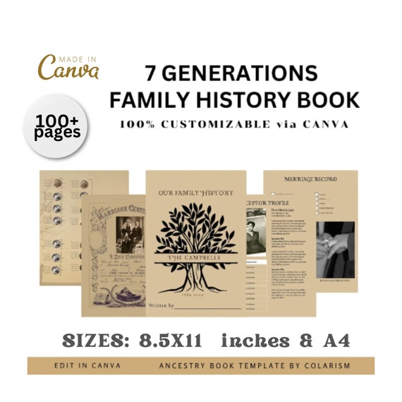 Genealogy Workbook Organizer Family Workbook Organizer 