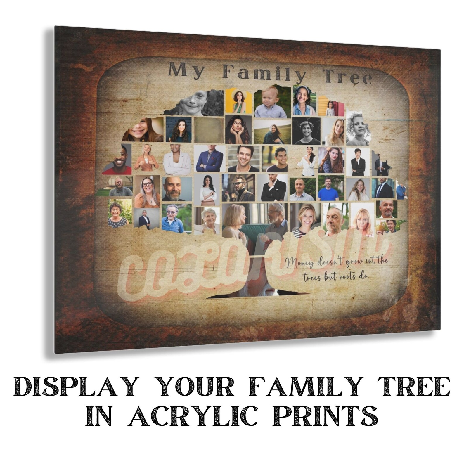 Family Tree Collage Family Tree Builder With Photos Template Family ...