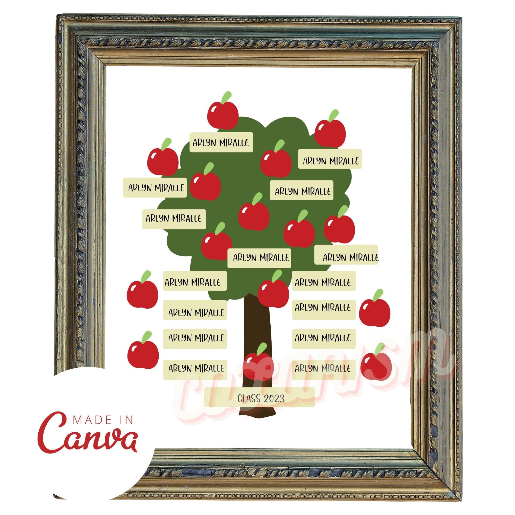 Personalized Classroom Student Tree Interactive Educational - Etsy