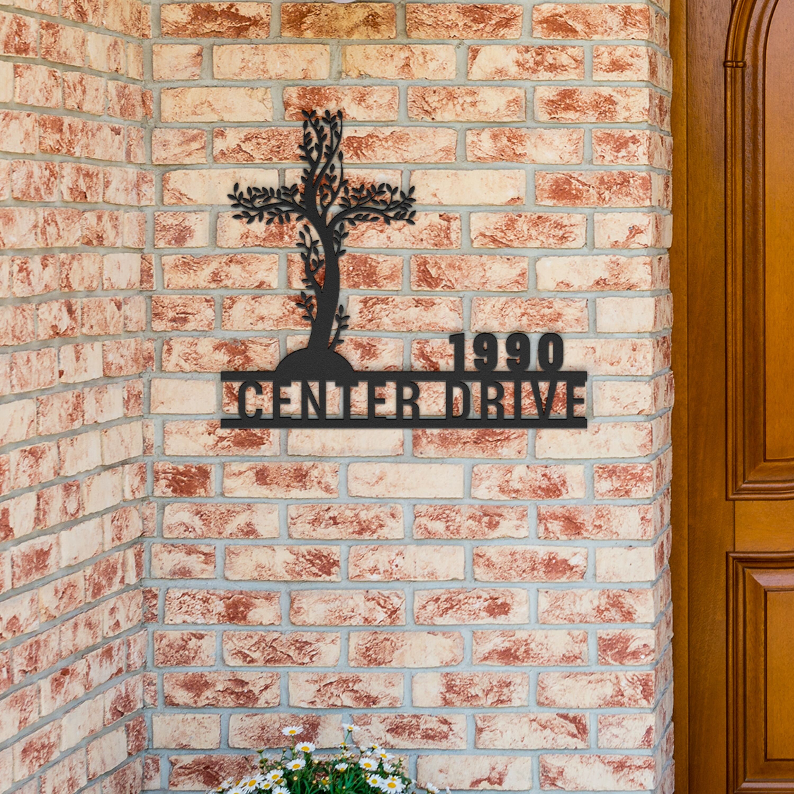 Custom Home Address Metal Sign Personalized Metal House Adress Sign ...