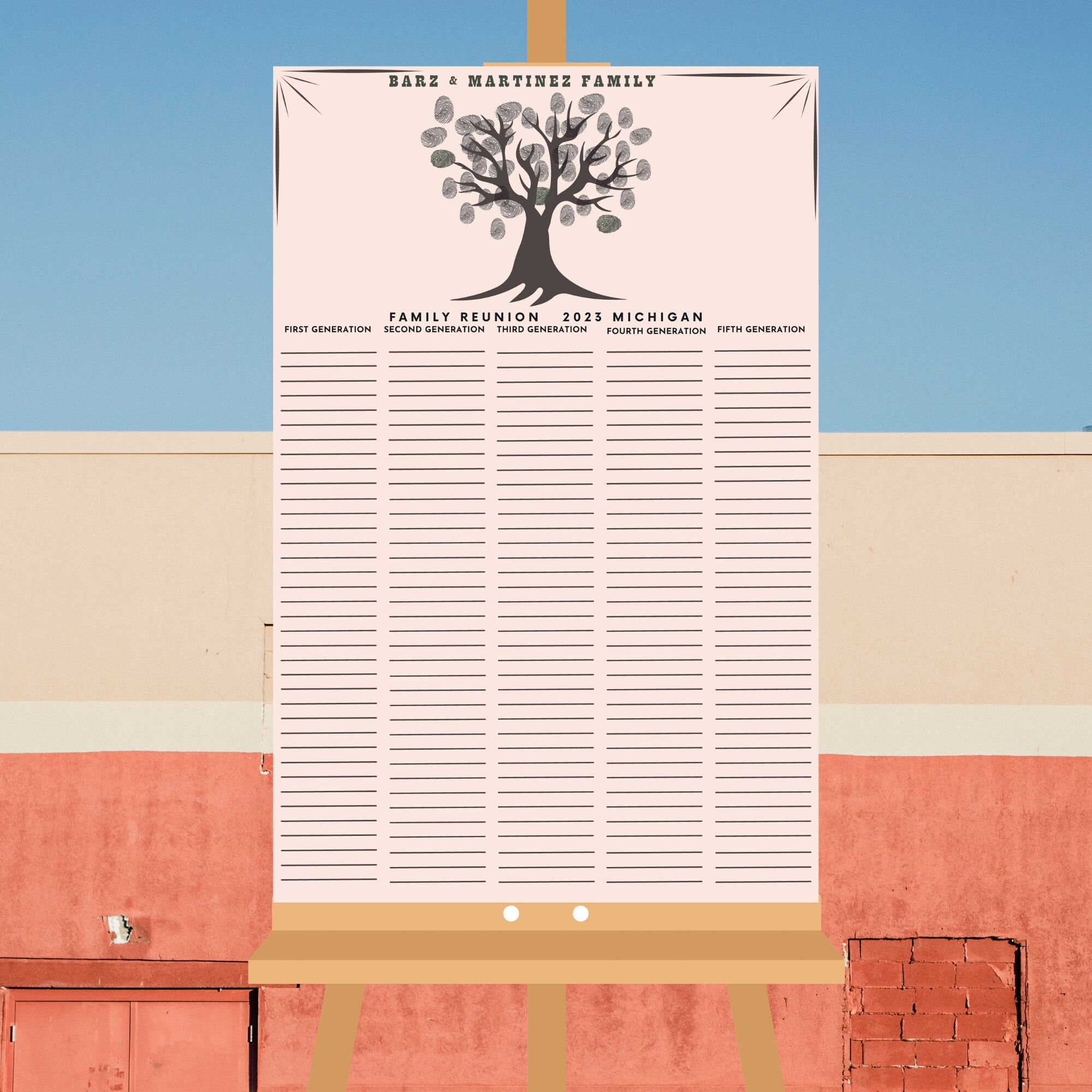 For Funeral Buy Modern Bold Digital Guest Book Sign, QR Code Guest