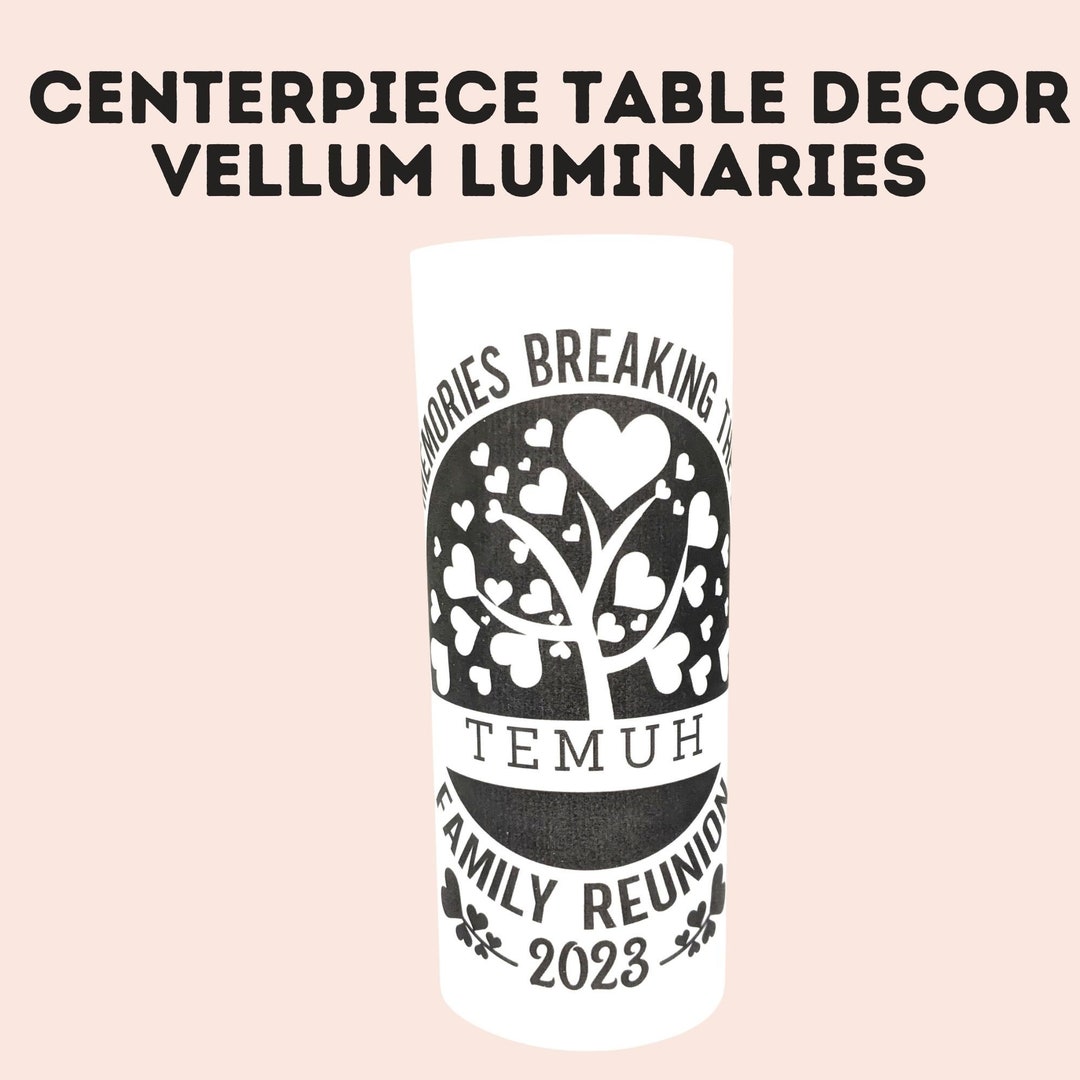 Personalized Family Reunion Table Party Decor Family Etsy