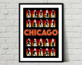Chicago Musical Gift Broadway Gift Broadway Lover Broadway Art Musical Broadway \u201cAll that Jazz\u201d Sound Wave Art from Chicago