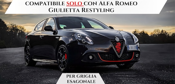 Grille Logo for Alfa Romeo Giulietta, Front Exterior Snake Logo Design  Tuning Accessories Alfa Romeo Giulietta Restyling 2016 
