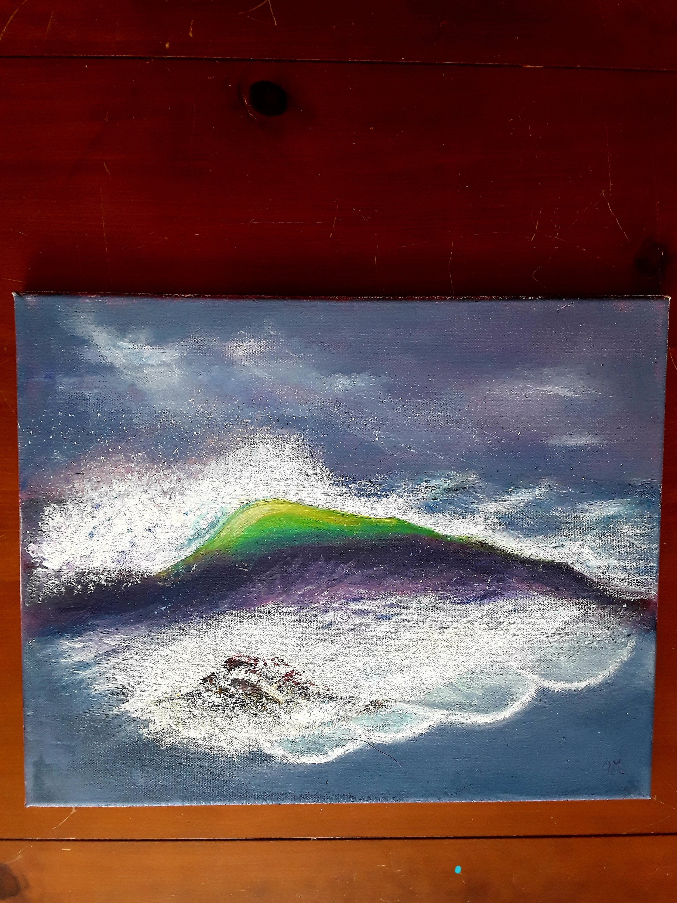 Tableau en Acrylique Les Vagues Ne S S'arrêtent Pas Là Nuit