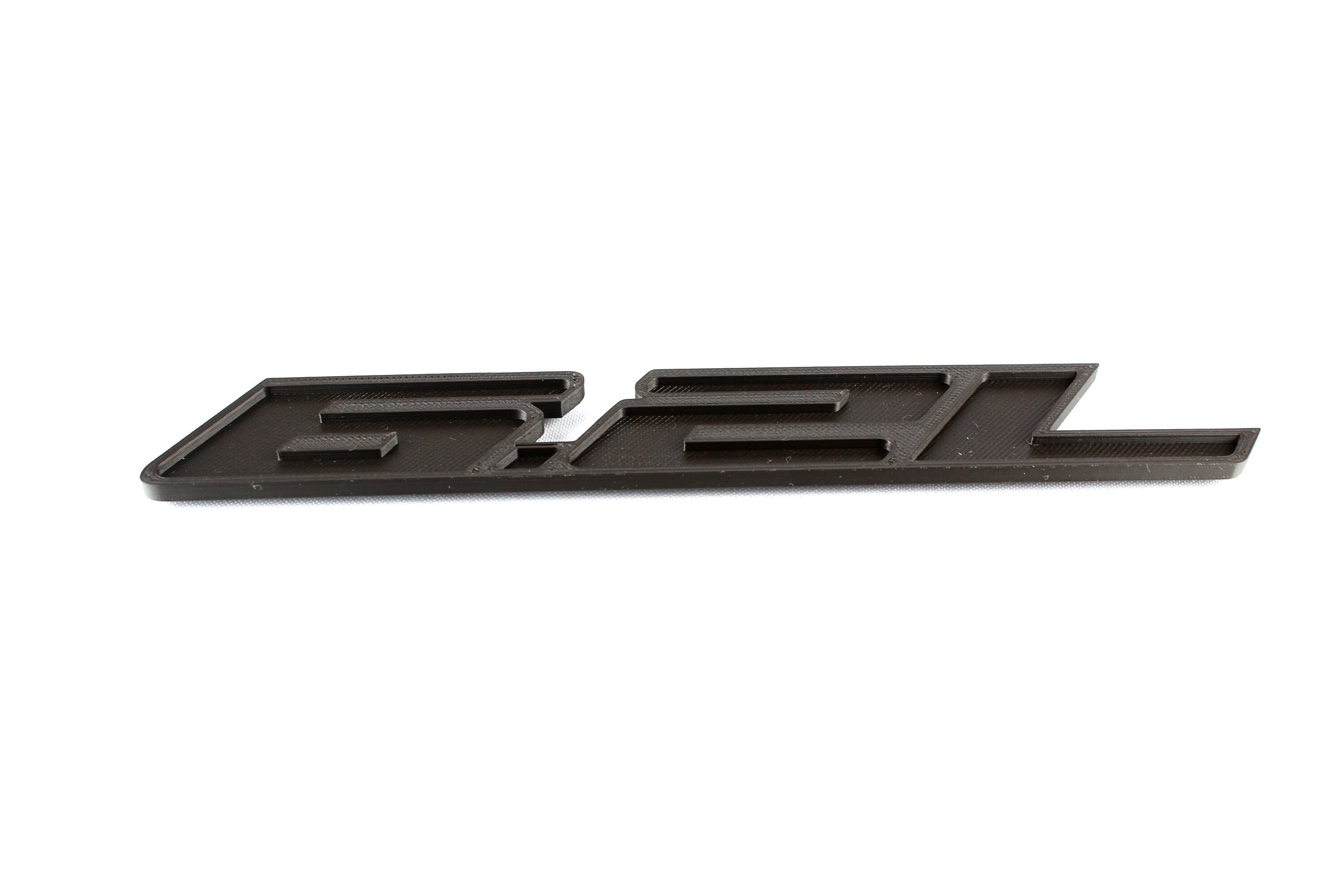 6.2L Emblem Side Fender Decal 3D Badge Replacement For Truck Red