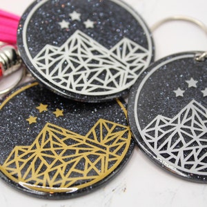 Velaris Inspired Glitter Keychain| ACOTAR Inspired| Accessories| Keychain