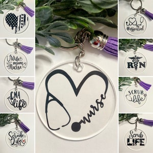Nurse Keychains| Nurse Appreciation Keychains| Key Accessories| Nurse Gift| Gifts for her| gifts for him