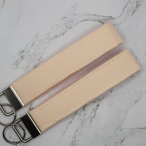 Peach Fabric Key Fob Wristlet| Accessory