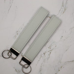 Grey Fabric Key Fob Wristlet| Keychain| Lanyard| Accessory