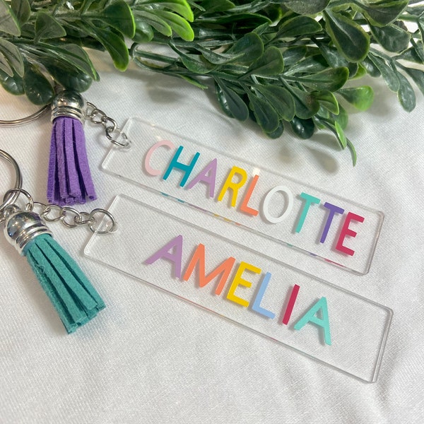 Acrylic Keychain Rectangle Svg Etsy