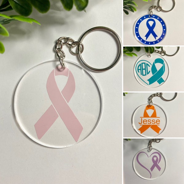 Ribbon Awareness Keychains| Keyrings| Accessories