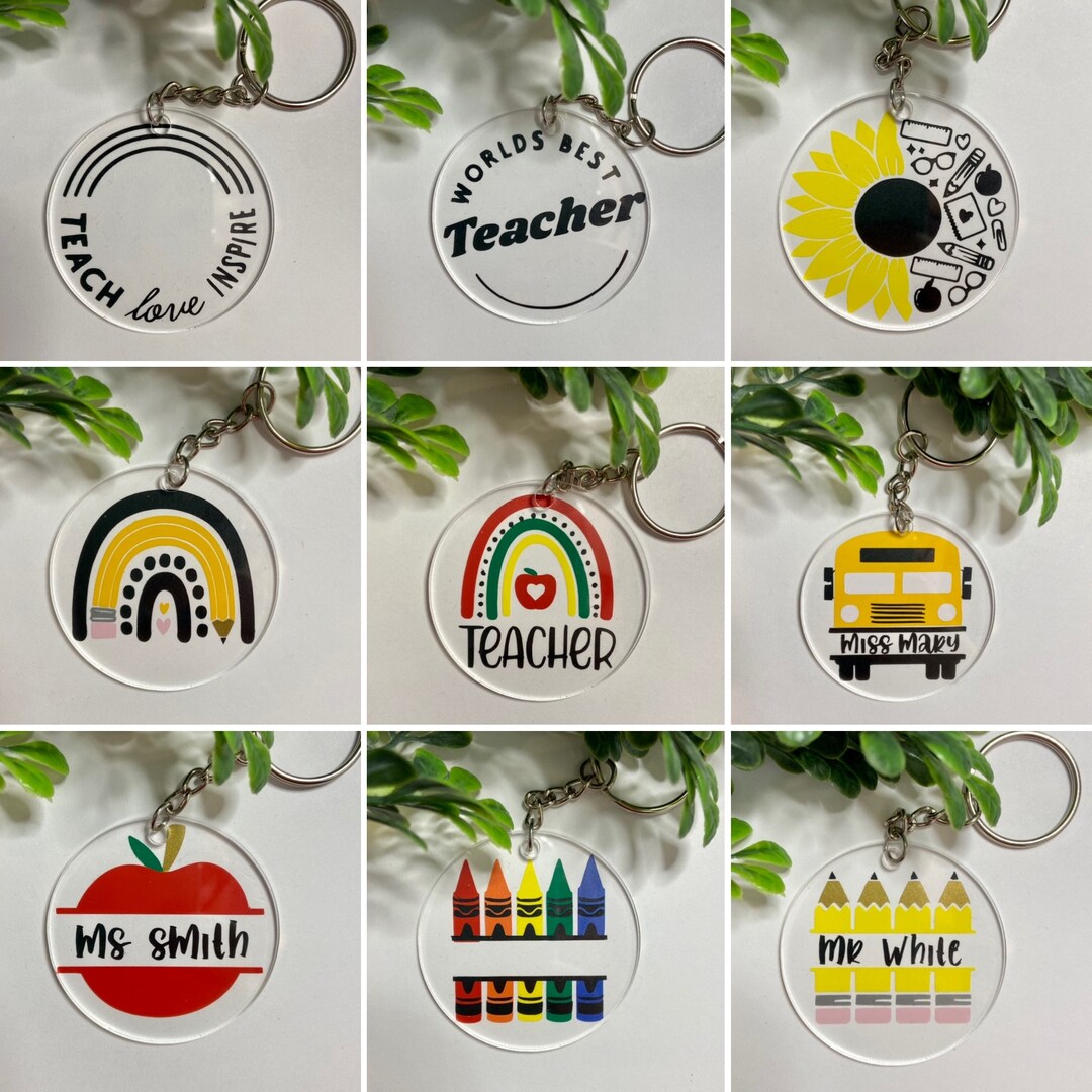 Teacher/education Key Chain Teacher Appreciation Teacher Gift School ...