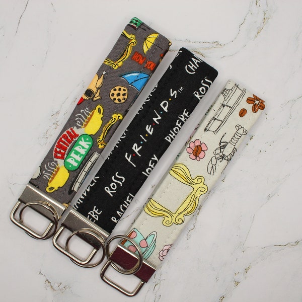 Friends TV Show Fabric Key Fob Wristlet| keychain| Accessory