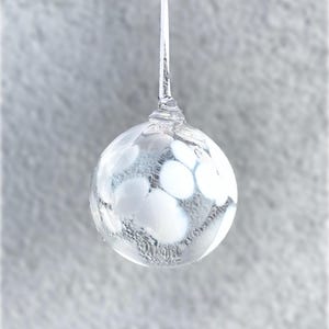 Christmas ball &quot;Snowflakes&quot;, Christmas tree ball, glass ball, Christmas ball, mouth-blown, handmade, special gift