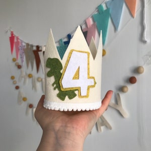 Kids Birthday Crown, 1st Birthday Crown, birthday boy hat, first birthday, boy party hat, dinosaur birthday decorations,dinosaur baby shower