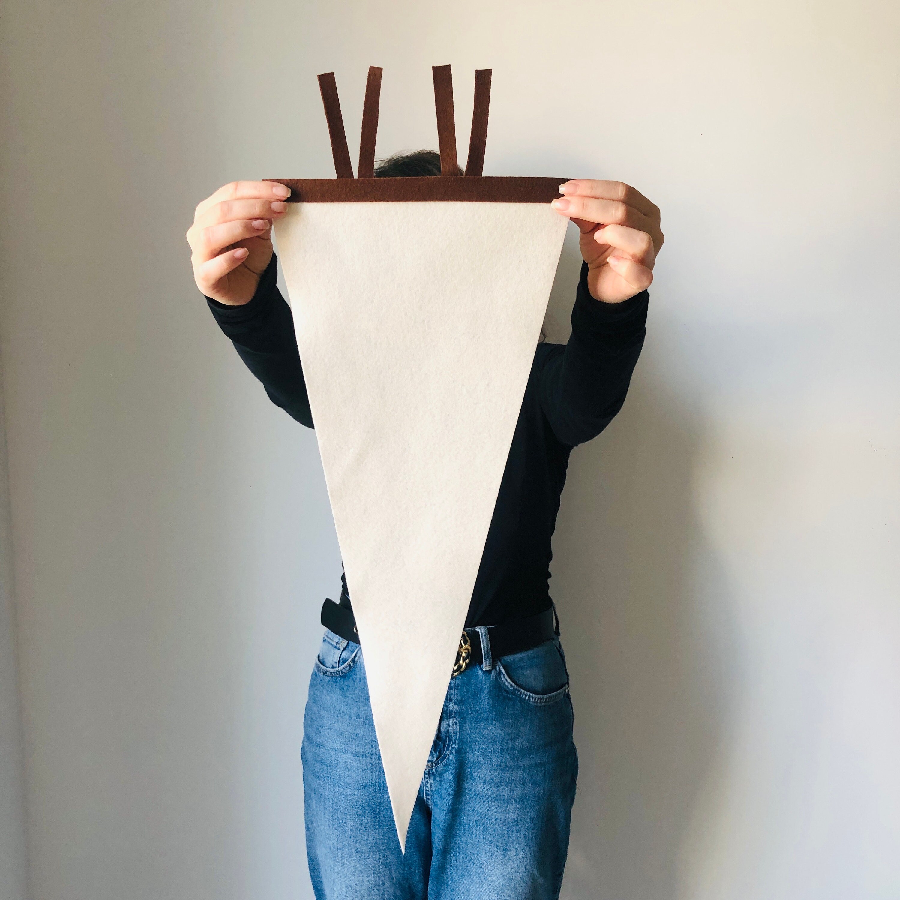 BLANK PENNANT, Blank Template, 10x25 Inch Blank Felt Pennant for ...