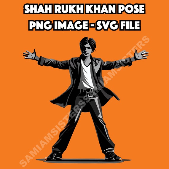 Shah Rukh Khan Pose Transparent PNG Image & SVG File Make Srk and Pathaan  Stickers, Sublimation, Mugs, Tshirts, Hoodies, Pillows, ETC - Etsy Canada