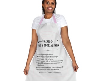 Recipe for a Special Mom Apron, 5-Color Straps (AOP)