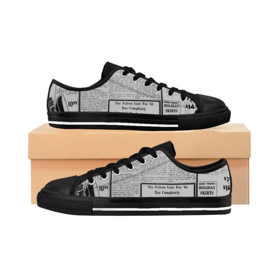 newspaper sneakers
