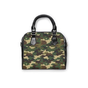 Stylish Camouflage Shoulder Handbag - Trendy Purse for Everyday Use, Military-Inspired Tote, Ideal Gift for Outdoors Lovers, Versatile [...]