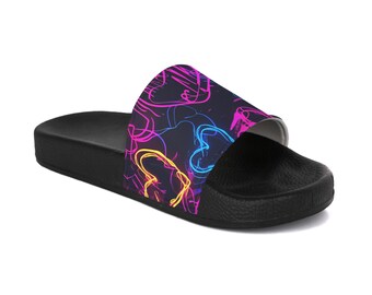 Colorful Women's Slide Sandals: Trendy Summer Pool Slippers