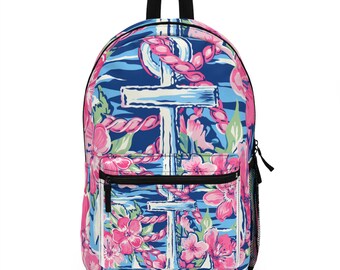 Pink Nautical Backpack