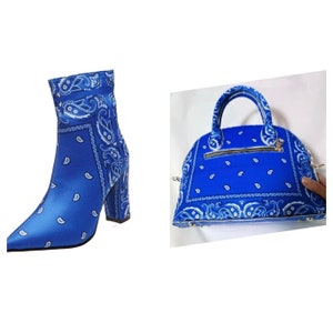 Booties with matching handbag Size 10