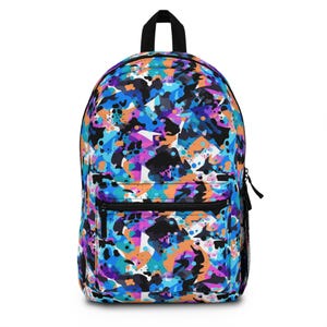 Vibrant Art Backpack, Colorful School Bag, Trendy Travel Pack, Unique Gift for Students, Adventure Ready Rucksack