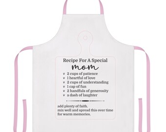 Recipe Apron, 5-Color Straps (AOP)