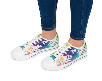 Zapatillas bajas coloridas: zapatos casuales artísticos para mujer