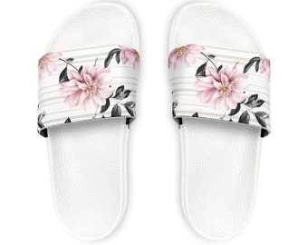 Women's Striped Flower Sandals