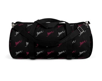 Black Love Duffel Bag