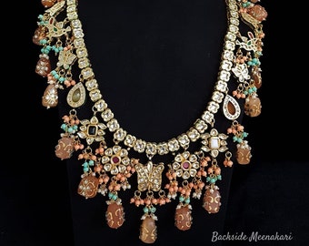 Kundan Necklace /Long Kundan Necklace/ Indian jewelry / Kundan layered necklace / Kundan rani haar / Statement necklace / Sabyasachi jewelry