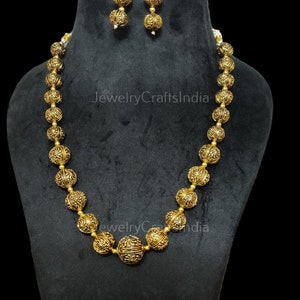 High Quality Layered String Mala || Antique Stone Mala Necklace || Tumble and Beads Mala || All Occasion Wear Mala || Bollywood Necklace