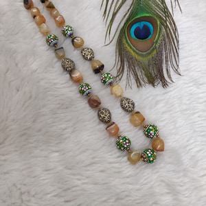 High Quality Layered String || Indian Long Necklace|| Fine Beads Necklace || Necklace For Event || Bollywood Jewelry || Indian Necklace