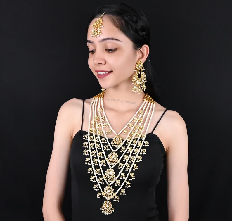 Kundan bridal Jewelry , maangtikka, Kundan earrings