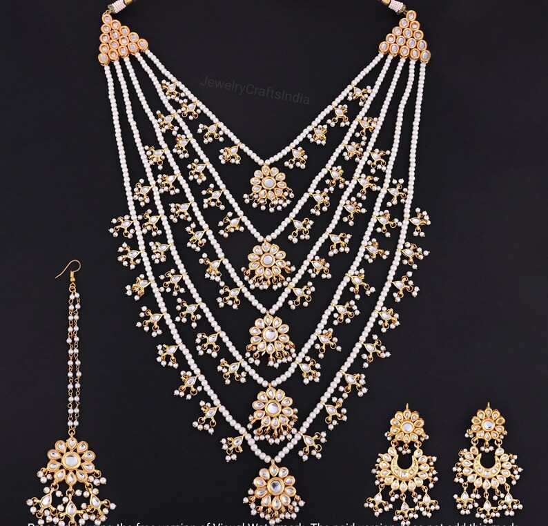 Kundan Jewelry Set , bridal Kundan jewellery , Indian jewelry