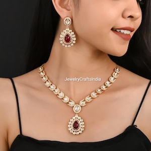 Premium Kundan Necklace / Indian traditional jewelry / Indian jewelry/ Kundan jewelry / Indian Bridal Set / Sabhyasachi Jewelry / Kundan Set