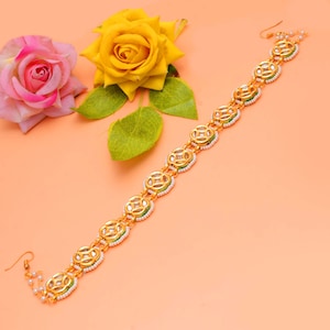 Kundan Mathapatti | Indian Wedding jewelry | Bridal Sheeshpati | kundan Matha Patti | Indian Wedding Headpiece | Kundan Matha patti