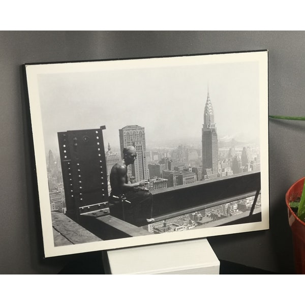 Vintage Fotografien, Empire State Building Fotografien, Silbergelatineabzug auf Holzrahmen,Lewis Hine, 1930er Jahre