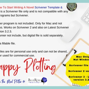 Mac- How to Start Writing a Novel Scrivener Template & Outline | Plot ...