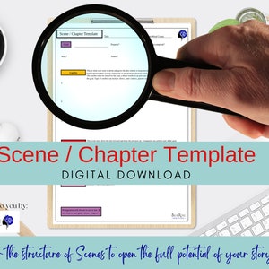 Scene Chapter Template | Story Planner | Printable PDF | Writing Template | Writing Planner | Plotting | Outline Novel Story | Story Outline
