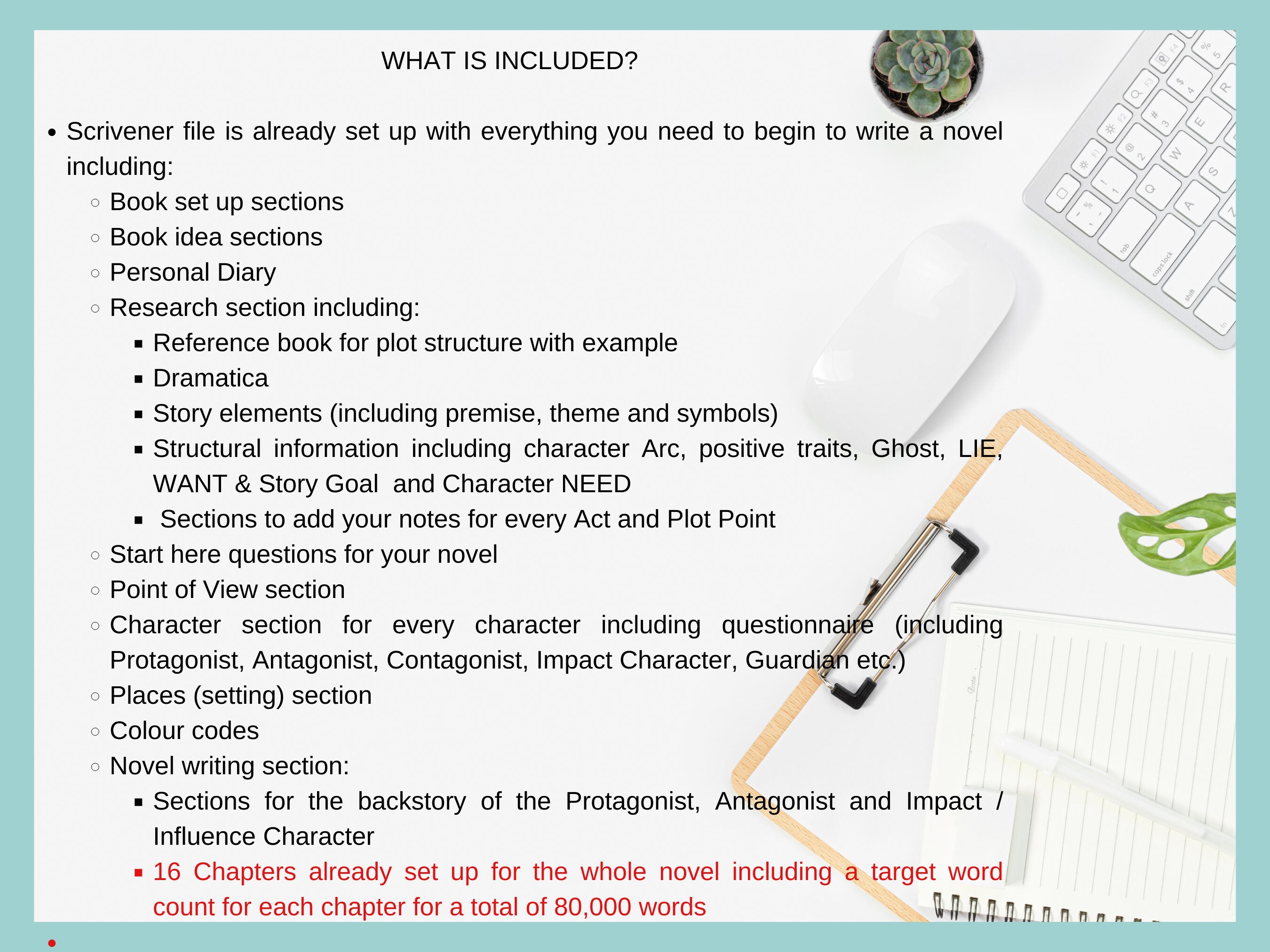 Mac- How to Start Writing a Novel Scrivener Template & Outline | Plot ...