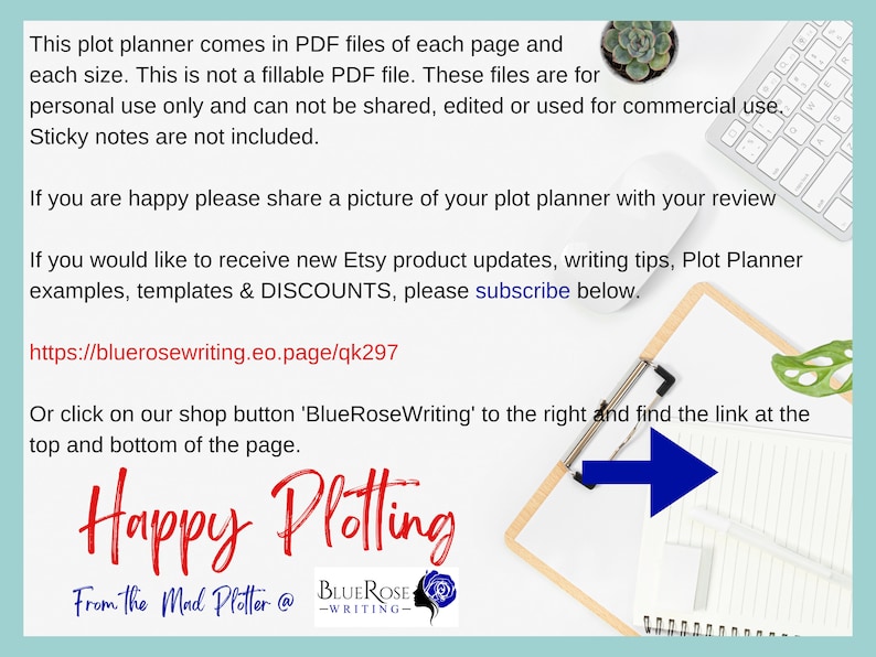 Story Writing Plot Planner Novel Planner Novel Writing Kit Etsy Australia
