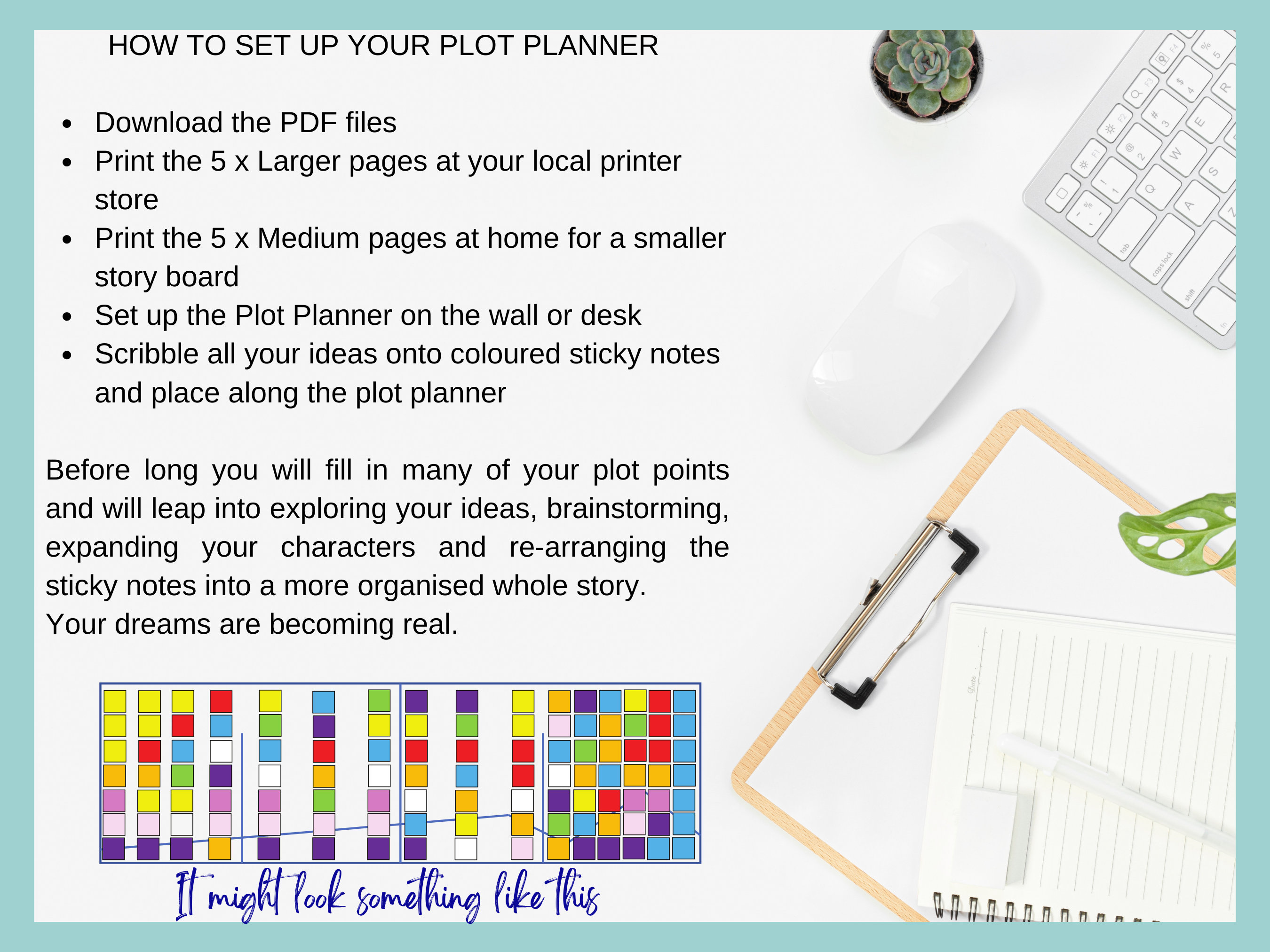Protagonist Plot Planner | Creative Writing Organiser | Nanowrimo ...