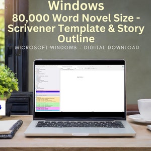 Windows - How to Start Writing a Novel Scrivener Template & Outline | Plot Planner | Scrivener Template | Novel Writing Kit | Nanowrimo